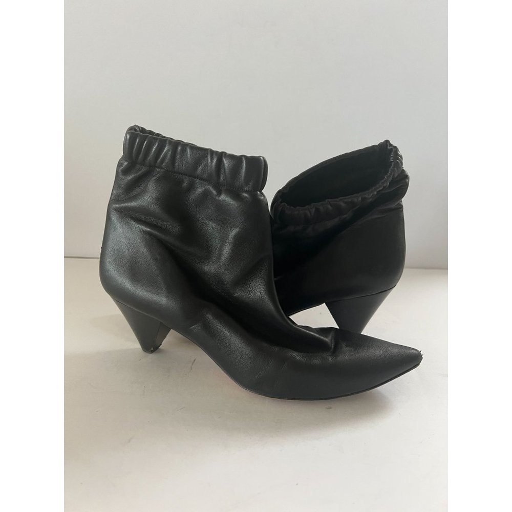 ISABEL MARANT Black Leather Ankle Boots Sz 38/8